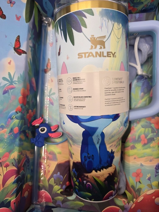 Stanley Other - 🆕 STANLEY 40 oz. Lilo & Stitch Tumbler black rare nwt box flowstate gift box